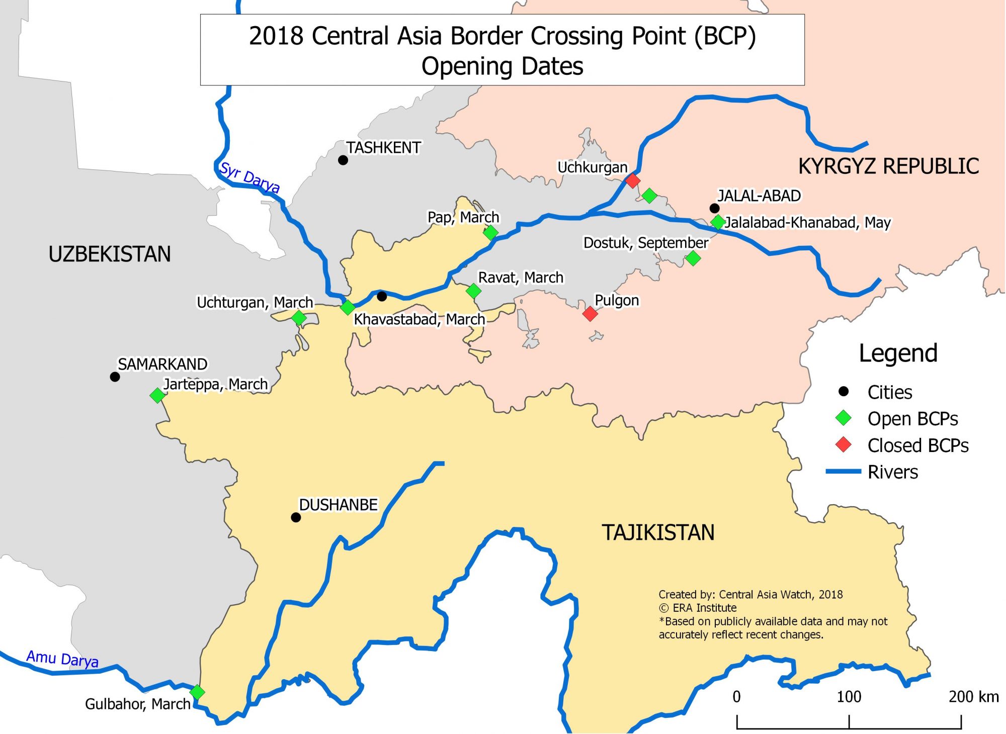 26 Routes in 2 Years: The New Transport Map of Central Asia - Voices On ...